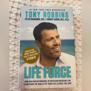 Life Force - White & Teal Hardcover Book 💚SALE 3/$25